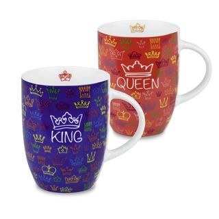 Konitz Royal Family King And Queen Mugs (set Of 2)