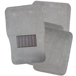 Oxgord Light Grey Four piece Floor Mat Carpet Rugs