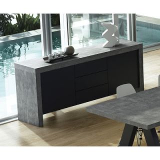 Tema Kobe Sideboard TMA1409 Finish Concrete/Pure Black