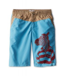 Little Marc Jacobs Twill Printed Surfer Short Boys Shorts (Blue)