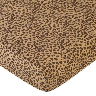 Cheetah Fitted Crib Sheet   Print