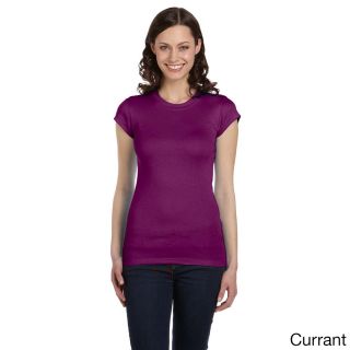 Bella Bella Womens Longer Length Crew Neck T shirt Purple Size M (8  10)