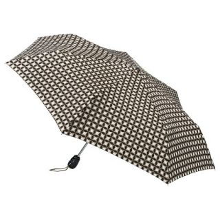 Totes Geometric Compact Umbrella   Khaki