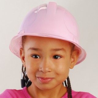 Pink Plastic Construction Hat (child sized)