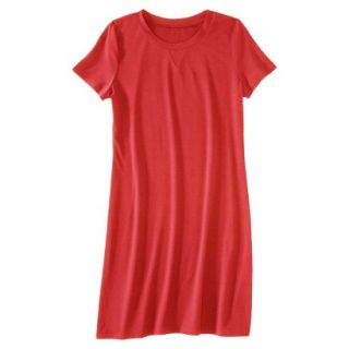 Merona Womens Knit T Shirt Dress   Hot Orange   L