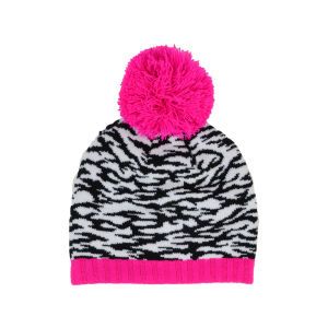 LIDS Private Label PL Zebra Beanie with Pom Youth Hat