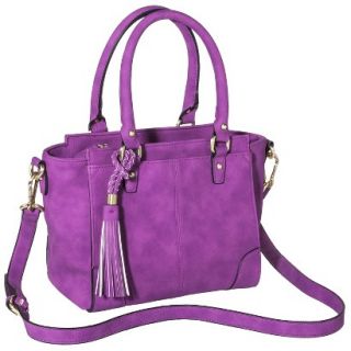 Merona Mini Satchel Handbag with Removable Crossbody Strap   Violet