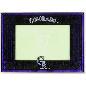 Colorado Rockies Art Glass Picture Frame
