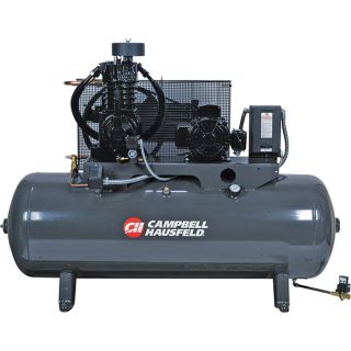 Campbell Hausfeld Fully Packaged Air Compressor   5 HP, 16.6 CFM @ 175 PSI, 208 