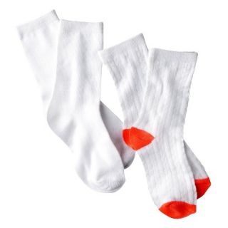 Cherokee Girls Socks   Fresh White L
