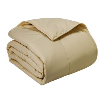 Cottonloft Cottonloft All Natural Down Alternative Cotton filled Blanket Tan Size Twin