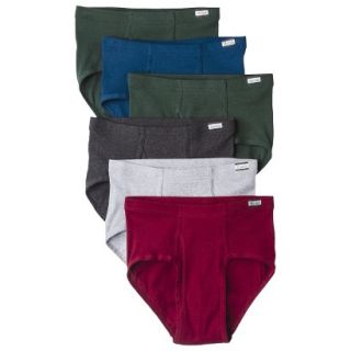 Hanes Mens 6pk Comfort Soft Waistband Mid Rise Briefs   Assorted Colors   M