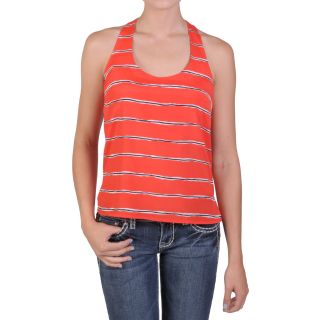 T By Hailey Jeans Co. Juniors Lightweight Racer Back Striped Top
