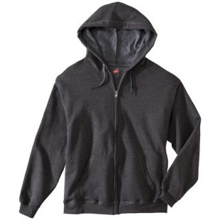 Hanes Premium Mens Fleece Zip Up Hooded Sweatshirt   Slate S