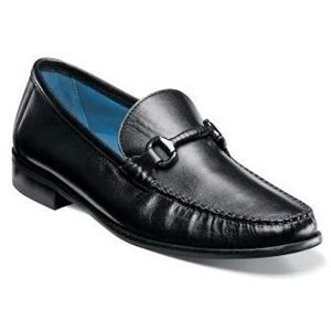 Florsheim Mens Sarasota Bit Black Smooth Shoes, Size 10.5 3E   12104 005