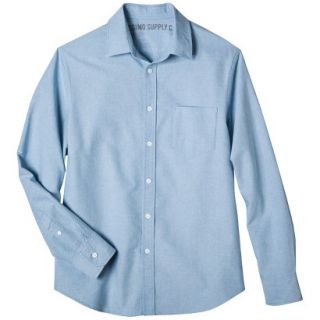 Mossimo Supply Co. Mens Long Sleeve Oxford Button Down   Blue XL