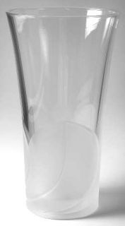 Cristal DArques Durand Florence Straight Vase   Frosted Petals