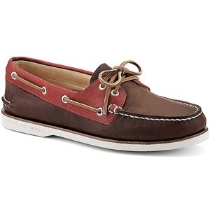Sperry Top Sider Mens Gold Authentic Original 2 Eye Brown Red Shoes, Size 11.5 M   1604016