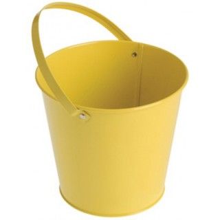 Metal Bucket   Yellow