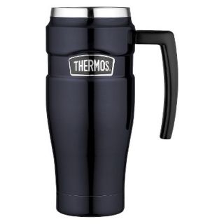 Thermos King Vacuum Insulated Mug with Handle   Blue (16 oz)