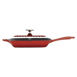 Tramontina 11 Grill Pan with Press   Red