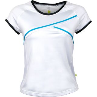 Pure Lime Center Court Cross Over Tee Pure Lime Womens Tennis Apparel