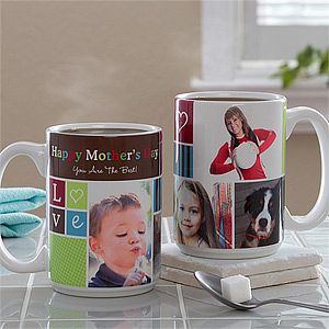 Large Personalized Picture Collage Coffee Mugs   Photo Fun