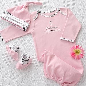 Personalized Baby Clothes Gift Set   Newborn Girl