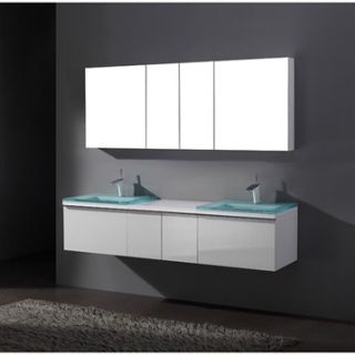 Madeli Venasca 72 Bathroom Vanity   Glossy White