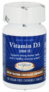 Enzymatic Therapy   Vitamin D3 2000 IU   90 Chewable Tablets