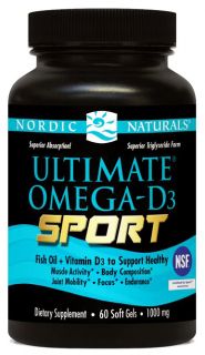 Nordic Naturals   Ultimate Omega D3 Sport   60 Softgels
