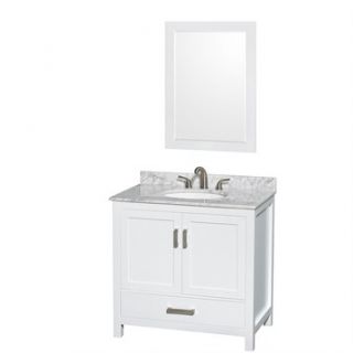 Sheffield 36 Single Bathroom Vanity by Wyndham Collection   White
