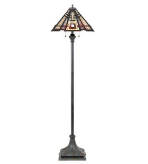 Classic Craftsman 2 Light Floor Lamps in Valiant Bronze TFCC9362VA