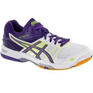 ASICS GEL Rocket 7 ASICS Womens Indoor, Squash, Racquetball Shoes White/Lavend