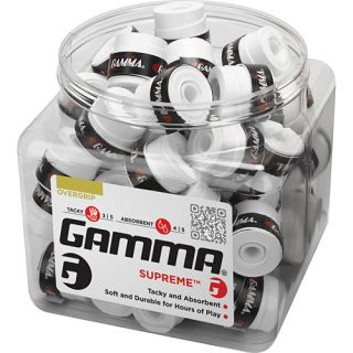 Gamma Supreme Overgrip Jar of 60 Gamma Tennis Overgrips