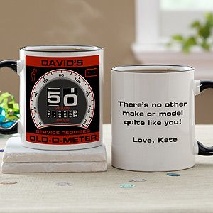 Personalized Birthday Mugs   Old o meter