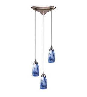 Milan 3 Light Pendants in Satin Nickel 110 3MT