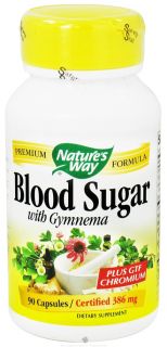 Natures Way   Blood Sugar 386 mg.   90 Capsules