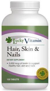 LuckyVitamin   Hair, Skin & Nails   120 Tablets