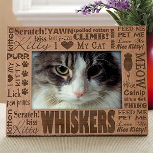 Personalized Cat Picture Frames   Good Kitty