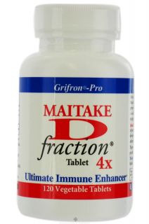 Mushroom Wisdom   Grifron Pro Maitake D Fraction 4X   120 Tablets Formerly Maitake Products