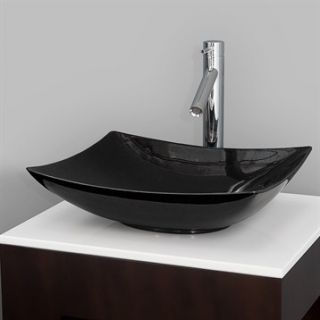 Arista Vessel Sink by Wyndham Collection   Black Granite