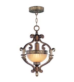 Seville 1 Light Foyer Pendants in Palacial Bronze With Gilded Accents 8530 64