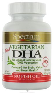 Spectrum Essentials   Vegetarian DHA   90 Softgels