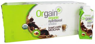 Orgain   Organic Ready To Drink Meal Replacement Iced Cafe Mocha   12 Pack (formerly Mocha Cappuccino) LUCKY DEAL