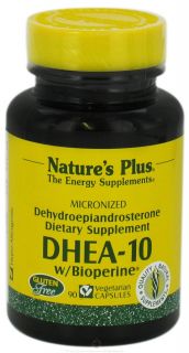 Natures Plus   DHEA 10 with Bioperine 10 mg.   90 Vegetarian Capsules
