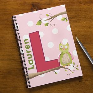 Personalized Girls Notebook Set   Owl About You