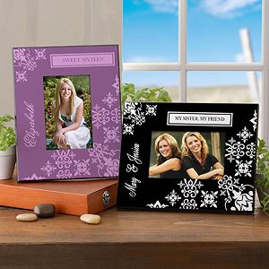 Black Personalized Picture Frames   French Style