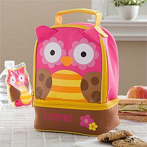 Personalized Lunch Bags   Owl