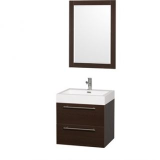 Amare 24 Wall Mounted Bathroom Vanity Set with Integrated Sink by Wyndham Colle